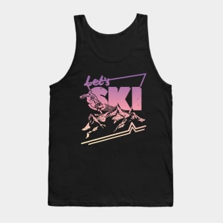 Retro Ski  - Vintage 80s 90s Ski Tank Top